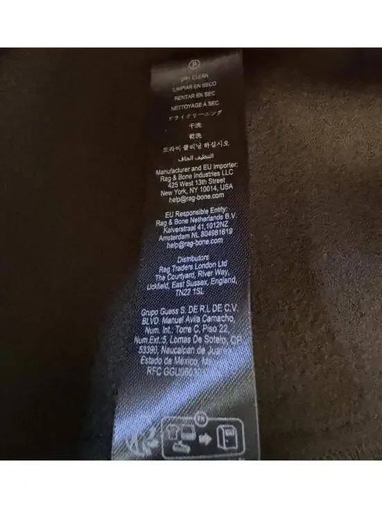 New Rag & Bone Yan Long Sleeve Wool Sweater Dress in Army Size 8 - Picture 13 of 13